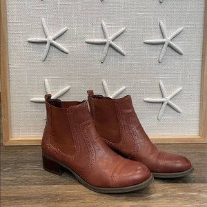 Tommy Hilfiger Brown Leather Chelsea Boot